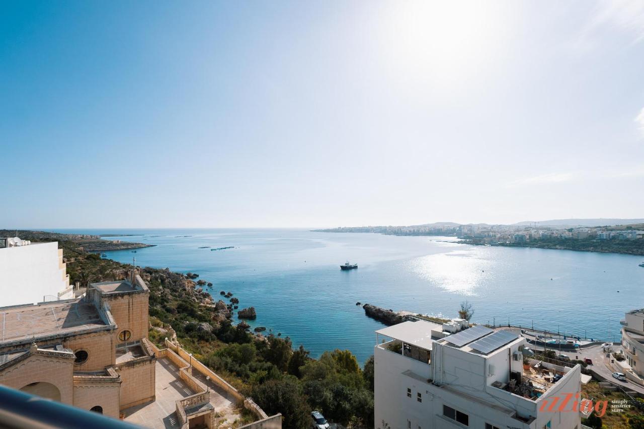 Апартаменты Insta Worthy Gorgeous Seaview Penthouse Сент-Полс-Бей Экстерьер фото